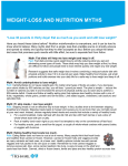 weight-loss and nutrition myths