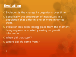 Evolution - charlestonbiology