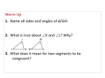 4.3: Congruent Triangle