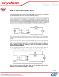 How to Test a Solid State Relay