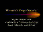 Therapeutic Drug Monitoring