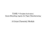 TAMLTM Oxidant Activators: Green Bleaching Agents for Paper