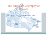 The Physical Geography of Canada