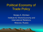 Political Economy of Trade Policy