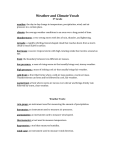 Weather and Climate Vocab