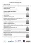 Quick quiz worksheet