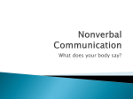 Nonverbal Communication