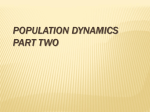 POPULATION DYNAMICS