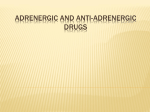 Adrenergic and anti