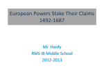 European Powers Stake Their Claims