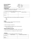 Immune Worksheet Session 27- 4/7/11