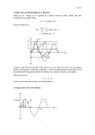 Voltage-Current Relationship for a Resistor: