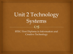 Unit 2 Technology Systems