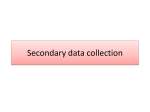 Secondary data collection