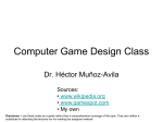 Computer Game Design Class