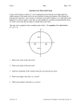 Activity 6.1.6 The Unit Circle