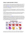 what are blood types?