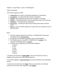 Classifying Life Vocab. and Notes Aug. 22