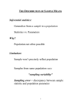 A Distribution of Sample Means