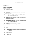 Lesson 2: Inherited Traits and Adaptive Characteristics