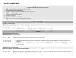North Carolina Math 1