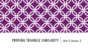 proving triangle similarity