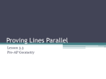 Proving Lines Parallel