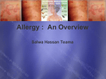 Allergy : An Overview