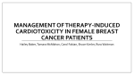 Management of Chemotherapy-Induced Cardiotoxicity in Female