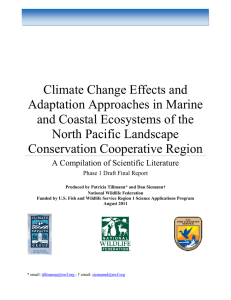 Climate Change Effects and Adaptation Approaches in Marine and