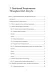 Session 3 Nutritional Requirements Throughout the Lifecycle