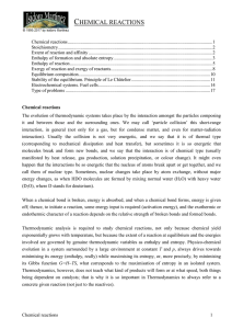 Chemical reactions