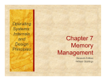 Chapter 7 Memory Management