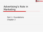 Advertising`s Role in Marketing