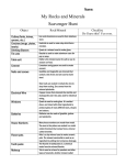 Uses of Rocks and Minerals Scavenger Hunt