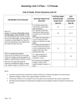 Geometry Unit 10 Plan (July 2015)