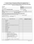 Invasive Group A Streptococcal Disease Investigation Form