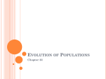 Evolution of Populations