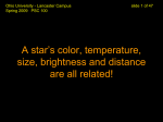 A Star*s Color, Temperature, and Brightness are Related!