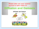 Osmosis and diffusion