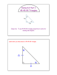 Notes 8.2 Part 1 45-45-90 Triangles