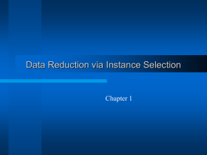 Data Reduction via Instance Selection