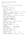 Human Biology – Skeleton and Muscle In