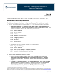 Specialty Training Requirements in Diagnostic Radiology