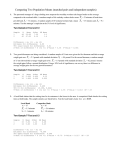 Comparing Two Population Means (matched pairs and independent