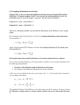 9.53 Sampling Distributions for Self study Suppose that we have two