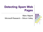 Detecting Spam Web Pages