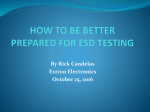 STEPS IN PREPARING YOUR UNIT UNDER TEST FOR ESD