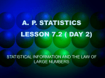 P. STATISTICS LESSON 7.2 ( DAY 2)