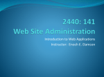 Introduction to Web Applications